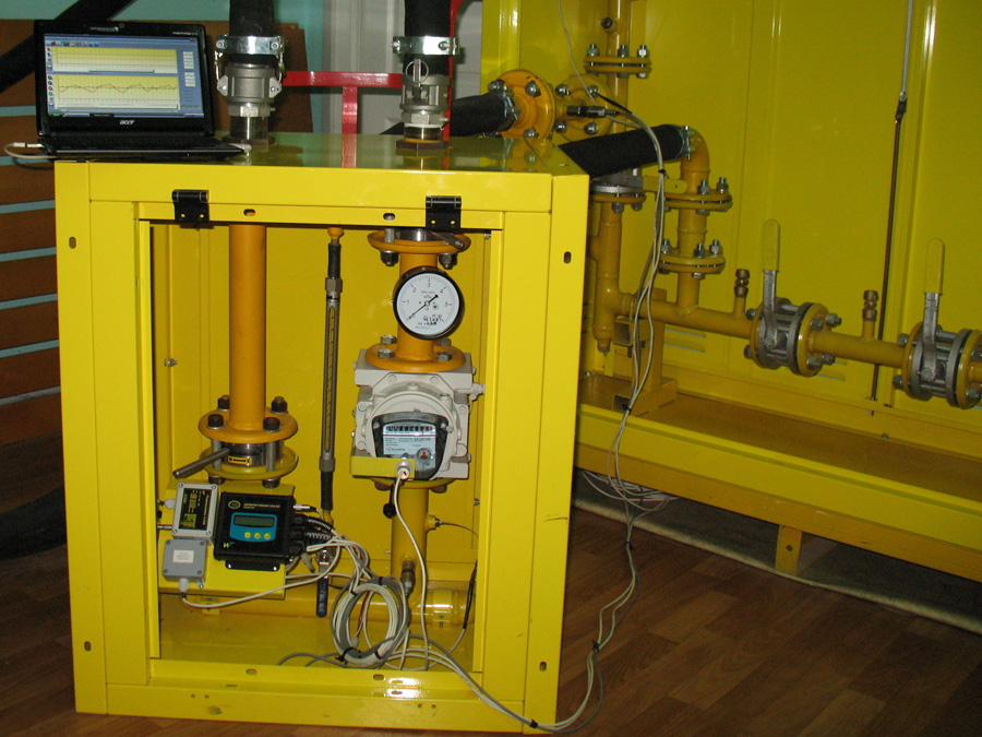 gas metering point’s technical condition’s testing unit