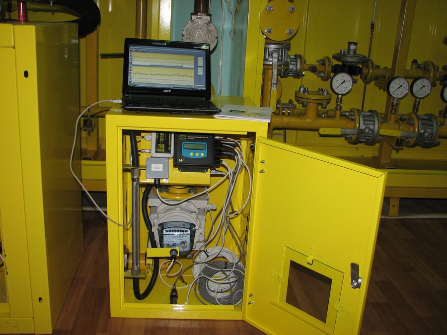 gas metering point’s technical condition’s testing unit